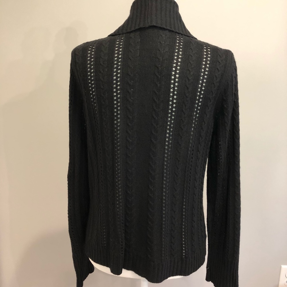 Ann Taylor black open cardigan, size M - Picture 4 of 7